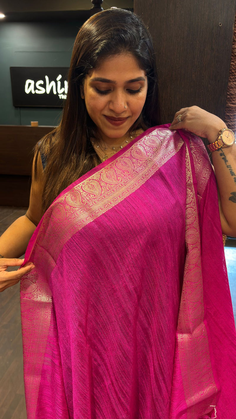 SEMI RAW SILK SAREE 31102463