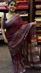 SEMI LINEN SAREE 19112422