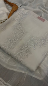 CHIKANKARI UNSTITCHED SALWAR 19112410