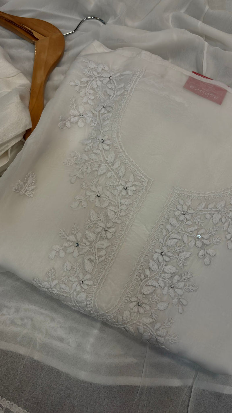 CHIKANKARI UNSTITCHED SALWAR 19112410