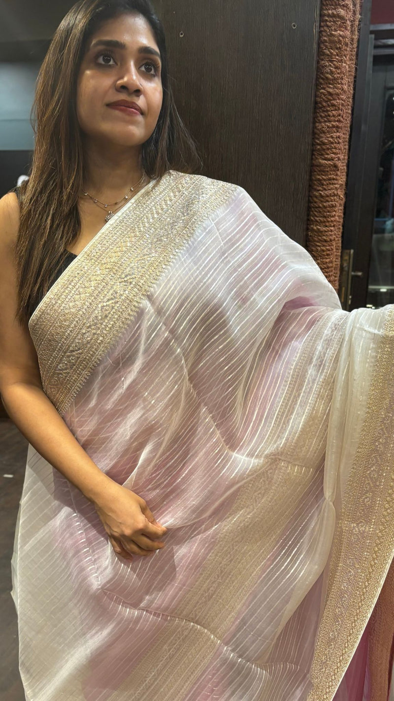 ORGANZA SILK SAREE 04112437