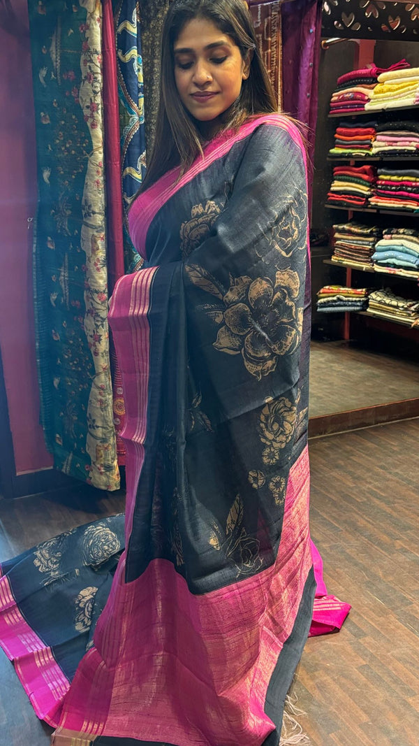 TUSSAR SILK SAREE 10112417