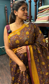 PRINTED CHANDERI SAREE 141224110