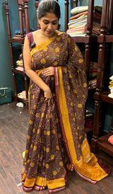 PRINTED CHANDERI SAREE 141224110