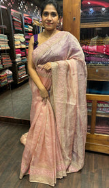 CRUSHED ORGANZA SAREE 24122445