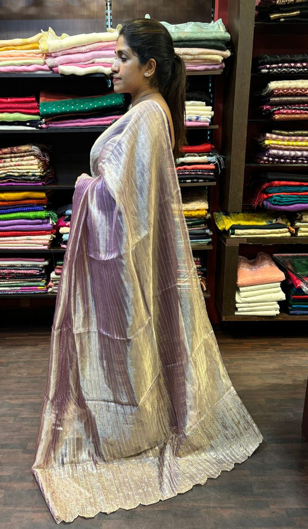 TISSUE ORGANZA SAREE 24122443