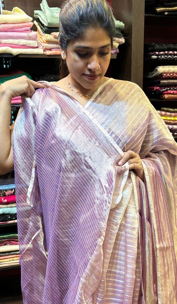 TISSUE ORGANZA SAREE 24122443