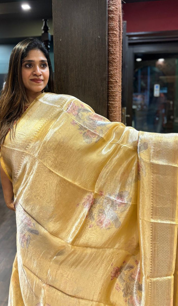 TISSUE LINEN SAREE 0801258