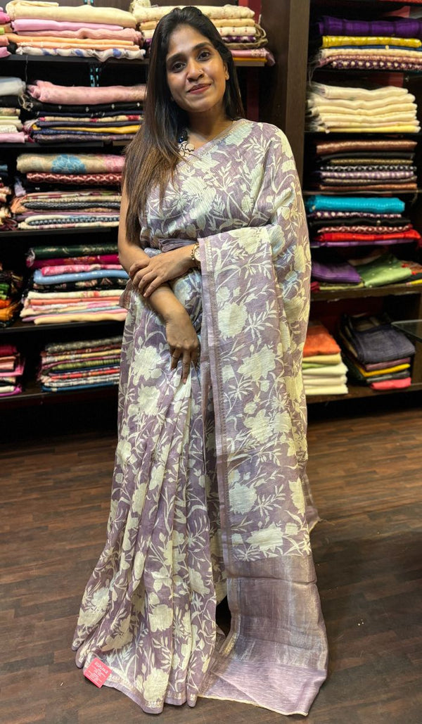 LINEN SILK SAREE 17122414