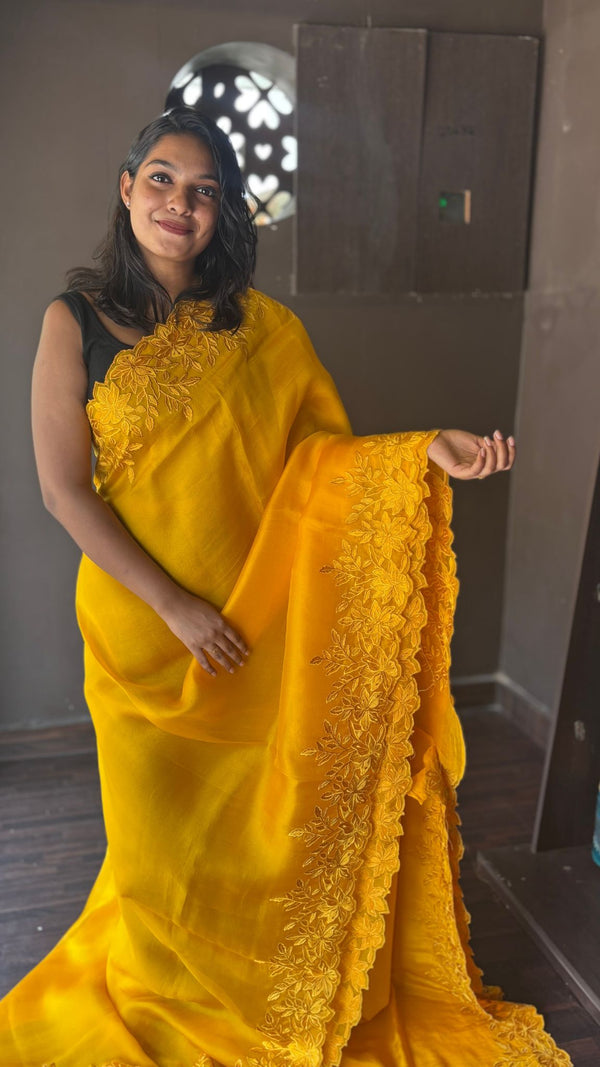 ORGANZA SILK SAREE 30122414