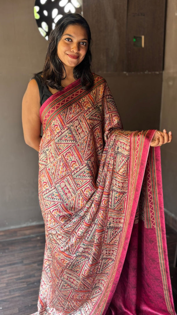 SATIN CREPE SILK SAREE 1502252