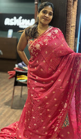 SATIN CREPE SAREE 1802265