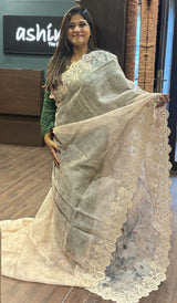 ORGANZA SAREE 09122513