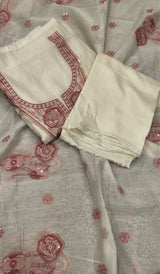 MUL CHANDERI UNSTITHCED SALWAR 30012611