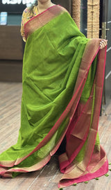 SEMI LINEN SAREE 160724171
