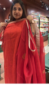 KORA ORGANZA SAREE 260126140