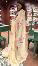 LINEN SAREE 30122515