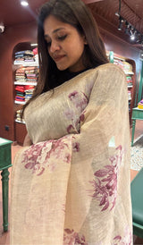 LINEN SAREE 30122515