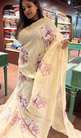 LINEN SAREE 30122515