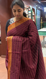 SEMI LINEN SAREE 09052622