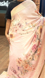 SATIN CREPE SAREE 300426110