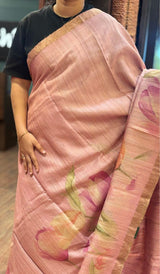 PURE TUSSAR SAREE 09052626