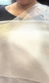 SEMI TISSUE ORGANZA SAREE 09052653