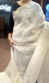 SEMI TISSUE ORGANZA SAREE 09052653