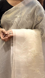 SEMI TISSUE ORGANZA SAREE 09052653