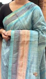 SEMI TUSSAR SAREE 200126123