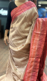 SEMI TUSSAR SAREE 200126124