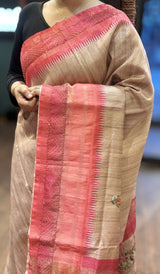 SEMI TUSSAR SAREE 200126124