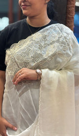 SEMI ORGANZA SAREE 01092629