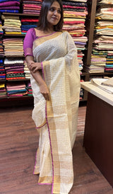 SEMI LINEN SAREE 06072626