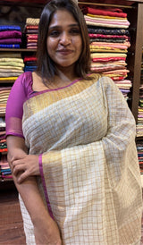 SEMI LINEN SAREE 06072626