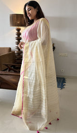 SEMI LINEN SAREE 1007261