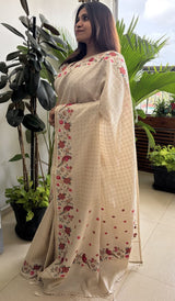SEMI TUSSAR SAREE 09072625