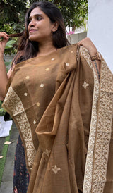 SEMI LINEN SAREE 1307263