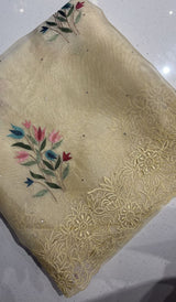 ORGANZA UNSTITCHED SALWAR 22062610