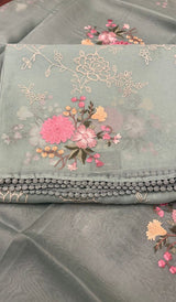 ORGANZA UNSTITCHED SALWAR 23062650