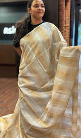 SEMI LINEN SAREE 1507261