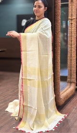SEMI LINEN SAREE 2107265