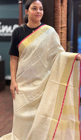 SEMI LINEN SAREE 2107265