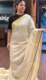 SEMI LINEN SAREE 2107261