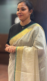 SEMI LINEN SAREE 2107262