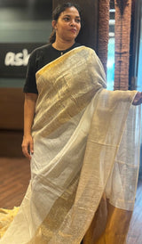 SEMI LINEN SAREE 21072614