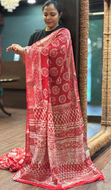 SEMI LINEN SAREE 1107265
