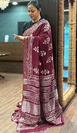 SEMI LINEN SAREE 1107267
