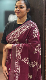 SEMI LINEN SAREE 1107267