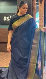 SEMI LINEN SAREE 12082643